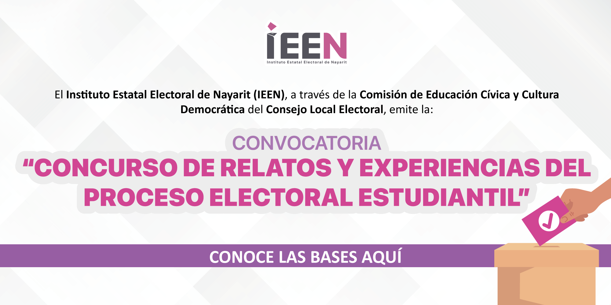 Concurso de Relatos y Experiencias del Proceso Electoral Estudiantil
