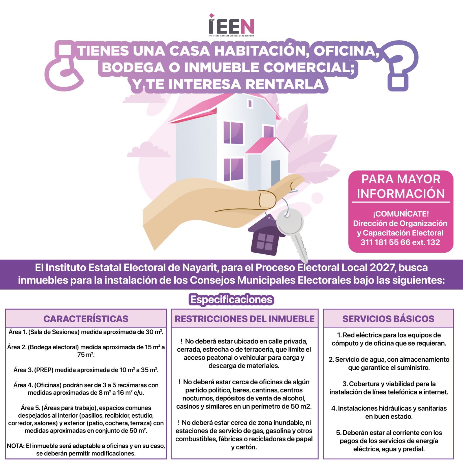¿Tienes una casa habitación, oficina, bodega o inmueble comercial y te interesa rentarla?Tienes